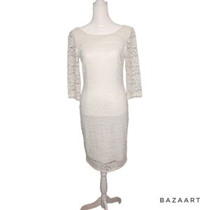 White Lace Dress Size 4 - image 1